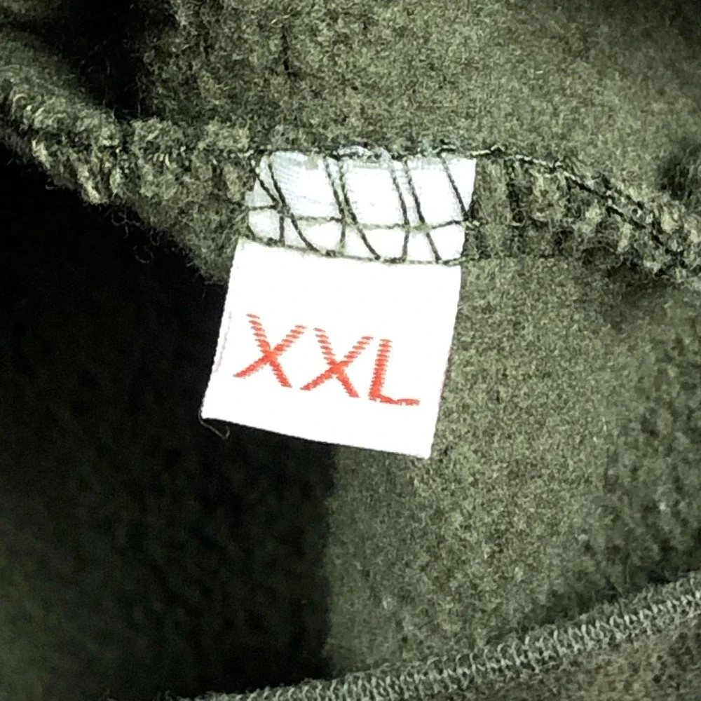 Howitzer Hoodie Mens 2XL Green Camo Fleece Pullover American Patriot Flag Skull - Picture 6 of 11